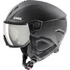 Image de uvex Instinct Visor - Casque de Ski pour Hommes et Femmes - avec Visière - Réglage de la Taille Individuel - Black Matt - 56-58 cm