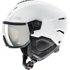 Image de uvex Instinct Visor - Casque de Ski pour Hommes et Femmes - avec Visière - Réglage de la Taille Individuel - White-Black Matt - 59-61 cm