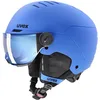 Image de uvex Rocket Jr Visor - Casque de Ski pour Enfants - avec Visière - Réglage de la Taille Individuel - Blue Matt - 51-55 cm