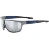 Image de uvex sportstyle 706 - lunettes de sport pour hommes et femmes - effet miroir - champ de vision sans buée - rhino deep space matt/silver - one size