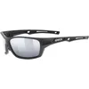 Image de uvex Sportstyle 232 P - Lunettes de Sport pour Hommes et Femmes - Polarisées - Confort et Maintien Parfait Sans Points de Pression - Black Matt/Silver - One Size