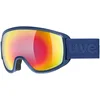 Image de Uvex Topic Fm Sphere - Masque de Ski pour Hommes et Femmes - Sans Distorsion et Anti-Buée - Vision Sans Distorsion - Navy Matt/Rainbow-Rose - One Size