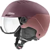 Image de uvex Wanted Visor - Casque de Ski pour Hommes et Femmes - avec Visière - Réglage de la Taille Individuel - Bramble - Antique Rose Matt - 54-58 cm