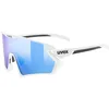 Image de uvex Sportstyle 231 2,0 - Lunettes de Sport pour Hommes et Femmes - Anti-Buée - Confort et Maintien Parfait Sans Points de Pression - White Matt/Blue - One Size
