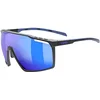 Image de uvex Mtn Perform - Lunettes de Sport pour Hommes et Femmes - Anti-Buée - Confort et Maintien Parfait Sans Points de Pression - Black-Blue Matt/Blue - One Size