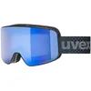 Image de Uvex pyrit FM - lunettes de ski pour adults - Catégorie de filtre 2 - champ de vision élargi et anti-buée - black matt dl/blue-clearS2 - one size