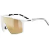 Image de uvex mtn perform s - lunettes de sport pour adults - forte protection contre les UV - confort et maintien parfait sans points de pression - white matt/mir.gold - one size