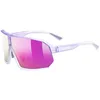 Image de uvex sportstyle 237 - lunettes de sport pour adults - forte protection contre les UV - confort et maintien parfait sans points de pression - purple fade/mir.pur - one size