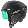 Image de uvex viti Set, Casque et Lunettes de Ski, Enfant Unisexe, Black Matt, 51-55 cm