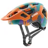 Image de uvex React jr. - Casque de Bicyclette léger pour Enfants - réglage de la Taille Individuel - Doublure Lavable - Papaya Camo Matt - 52-56 cm