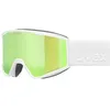 Image de Uvex blast FM, lunettes de ski, Adulte unisexe, white matt/green-clear, one size