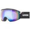 Image de Uvex victorious FM - lunettes de ski pour adults - Catégorie de filtre 2 - anti-buée - black dl/blue-clear - one size