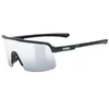 Image de uvex dyrt - lunettes de sport pour adults - forte protection contre les UV - protection à 100% contre les UVA, UVB et UVC - black matt/silver mirror - one size