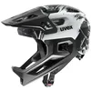 Image de uvex React jr. fullface - Casque de Bicyclette léger pour Enfants - réglage de la Taille Individuel - Doublure Lavable - Black-White Matt - 52-56 cm