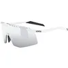 Image de uvex pace stage - lunettes de sport pour adults - protection à 100% contre les UVA, UVB et UVC - anti-buée - white matt/mir.silver - one size