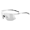 Image de Uvex aerios V - lunettes de sport pour adults - protection à 100% contre les UVA, UVB et UVC - anti-buée - white/smoke - one size