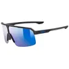Image de Uvex ramp - lunettes de sport pour adults - protection à 100% contre les UVA, UVB et UVC - confort et maintien parfait sans points de pression - black matt/mir.blue - one size