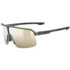 Image de Uvex ramp - lunettes de sport pour adults - protection à 100% contre les UVA, UVB et UVC - confort et maintien parfait sans points de pression - olive matt/mir.gold - one size