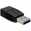 Image de Delock USB 2.0 Adaptateur [1x USB 2.0 type A mâle - 1x USB 2.0 type A femelle] 65174 0 mm