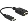Image de Delock Câble USB USB 2.0 USB-C® mâle, USB-A femelle 0.15 m noir 65579