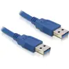 Image de Delock Câble USB USB 3.0 USB-A mâle, USB-A mâle 1.50 m bleu 82430