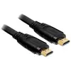 Image de Câble de raccordement Delock HDMI Fiche mâle HDMI-A, Fiche mâle HDMI-A 2.00 m noir 82670 4K UHD Câble HDMI