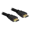 Image de Câble de raccordement Delock HDMI Fiche mâle HDMI-A 10 m noir 82709 rond, 4K UHD, contacts dorés, torsadé Câble HDMI