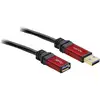 Image de Câble USB Delock 82753 USB 3.2 Gen1 USB-A mâle, USB-A femelle 2.00 m rouge, noir contacts dorés, certifié UL