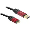 Image de Delock Câble USB USB 3.2 Gen1 USB-A mâle, USB-Micro-B 3.0 mâle 5.00 m rouge, noir contacts dorés, certifié UL 82763