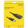 Image de Delock Câble USB USB 3.0 USB-A mâle, USB-A femelle, Prise femelle DC 3,5 mm 5.00 m noir 83089