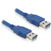 Image de Delock Câble USB USB 3.0 USB-A mâle, USB-A mâle 0.50 m bleu 83121