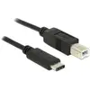 Image de Delock Câble USB USB 2.0 USB-B mâle, USB-C® mâle 0.50 m noir 83328