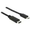Image de Delock Câble USB USB 2.0 USB-Micro-B mâle, USB-C® mâle 0.50 m noir 83333