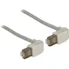 Image de Delock 83510 RJ45 Câble réseau, câble patch CAT 5e S/FTP 0.50 m gris 1 pc(s)