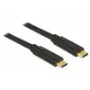 Image de Delock Câble USB-C USB 2.0 USB-C® mâle, USB-C® mâle 4.00 m noir 83868
