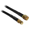 Image de Rallonge pour antenne WiFi Delock 88445 [1x SMA mâle - 1x SMA femelle] 10.00 m noir contacts dorés