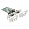 Image de Delock 89555 2 ports Carte enfichable sérielle PCI-Express, RS232 PCIe x1