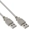 Image de Inline 34310H Câble USB 2.0 A vers A Beige 1 m