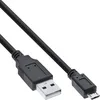 Image de InLine 31718 câble USB 1,8 m USB A Micro-USB B Noir - Câbles USB (1,8 m, USB A, Micro-USB B, Male Connector/Male Connector, Noir)