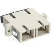 Image de InLine Duplex SC/SC, multimode, with flange 2 x SC   2 X SC beige cable Interface/Gender Adapter Cable Interface/Gender Adapters (multimode, with flange, 2 x SC   2 X SC, Female/Female, beige, ceramic)