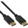Image de InLine 17155p Câble DisplayPort, Contacts plaqués Or, 0,5 m Noir