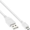 Image de INTOS ELECTRONIC AG InLine 0.5m USB 2.0 A - Micro B câble USB 0,5 m USB A Micro-USB B Blanc - Câbles USB (0,5 m, USB A, Micro-USB B, 2.0, Male Connector/Male Connector, Blanc)