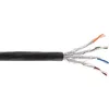 Image de InLine Câble d'installation 70050p extérieur 7 A, S/FTP (PIMF) (4 x 2 x AWG23 0,58 cuivre, 1200 MHz, en polyéthylène 50 m Noir