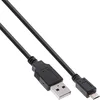 Image de InLine USB A/Micro-B USB, 1 m câble USB USB 2.0 Micro-USB B Noir