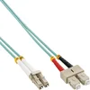 Image de InLine 0.5m LC/SC câble de Fibre Optique 0,5 m OM3 Multicolore, Turquoise