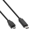 Image de InLine USB C/USB Micro-B, 0.5 m câble USB 0,5 m USB 2.0 Micro-USB B Noir