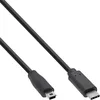 Image de Inline USB C/USB Mini-B, 3 m câble USB USB 2.0 Mini-USB B Noir