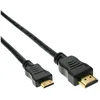 Image de InLine 17454P Mini câble HDMI High Speed mâle A vers C Contacts, noir, 0,5 m