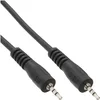 Image de InLine Câble jack stéréo 2,5 mm mâle vers mâle Noir 1 m Noir