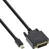 Image de InLine Câble, connecteur Mini DisplayPort vers DVI-D (24 et 1) Noir 2 m Noir